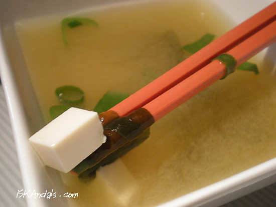 Miso soup with silken tofu